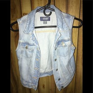 Blue jean vest